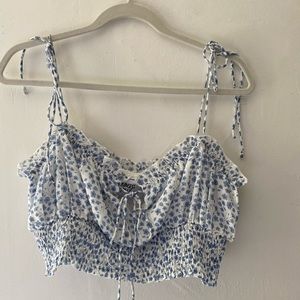 Princess polly dainty floral tie top